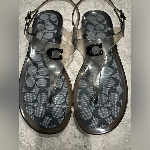 COACH Women's Natalee Jelly Thong Sandals Size 9 - Picture 5 of 14